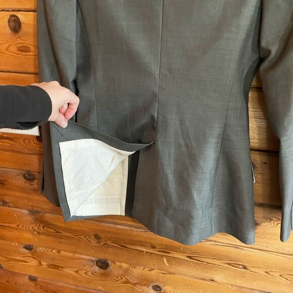 Stella McCartney Gray One Button Blazer Size 40 - Picture 9 of 11